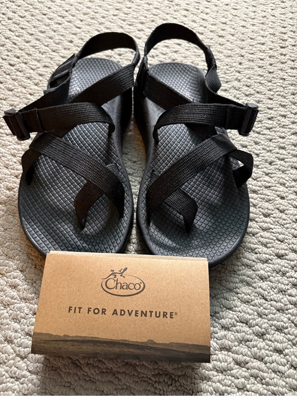 Chaco Black Adjustable Z-Strap Sandals *Like New*